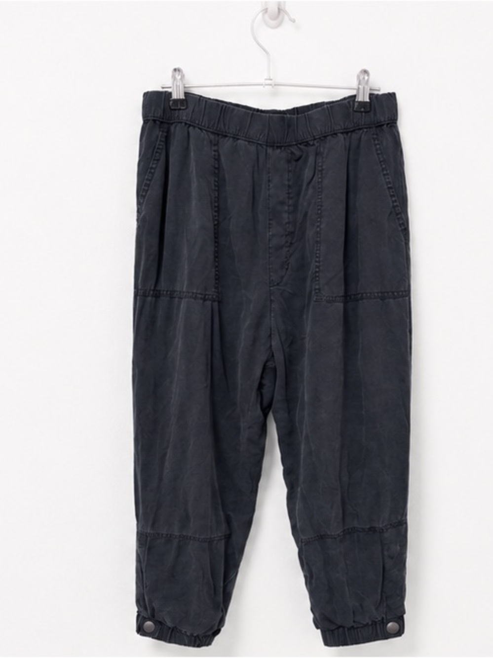 American Eagle Casual Elastic Waist Cargo Pants - Navy
